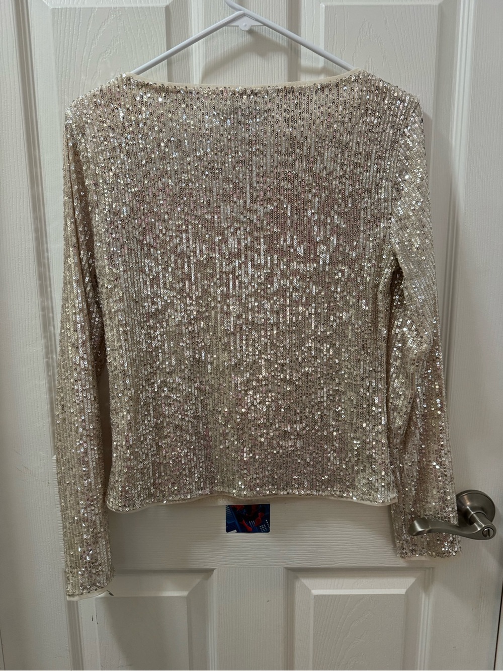 LOFT Sequin Long Sleeve Tee M - Picture 7 of 8